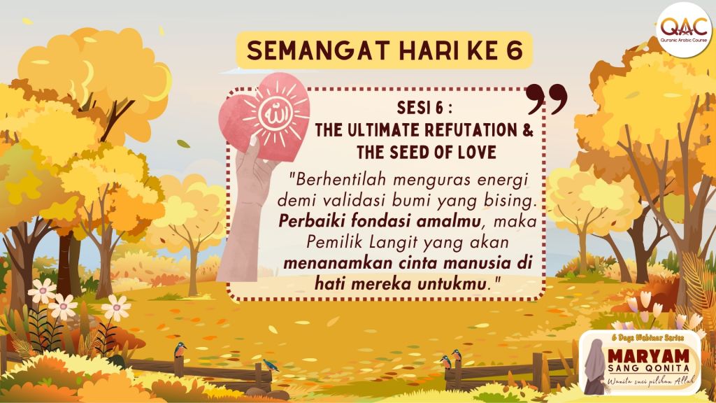 MARYAM SANG QONITA: Wanita Suci Pilihan Allah (6 Days Webinar Series)